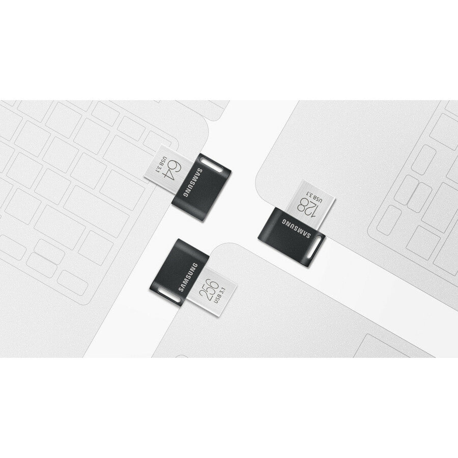 Samsung 128Gb Fit Plus Usb 3.1 Flash Drive, Speed Up To 300Mb/S (Muf-128Ab/Am)