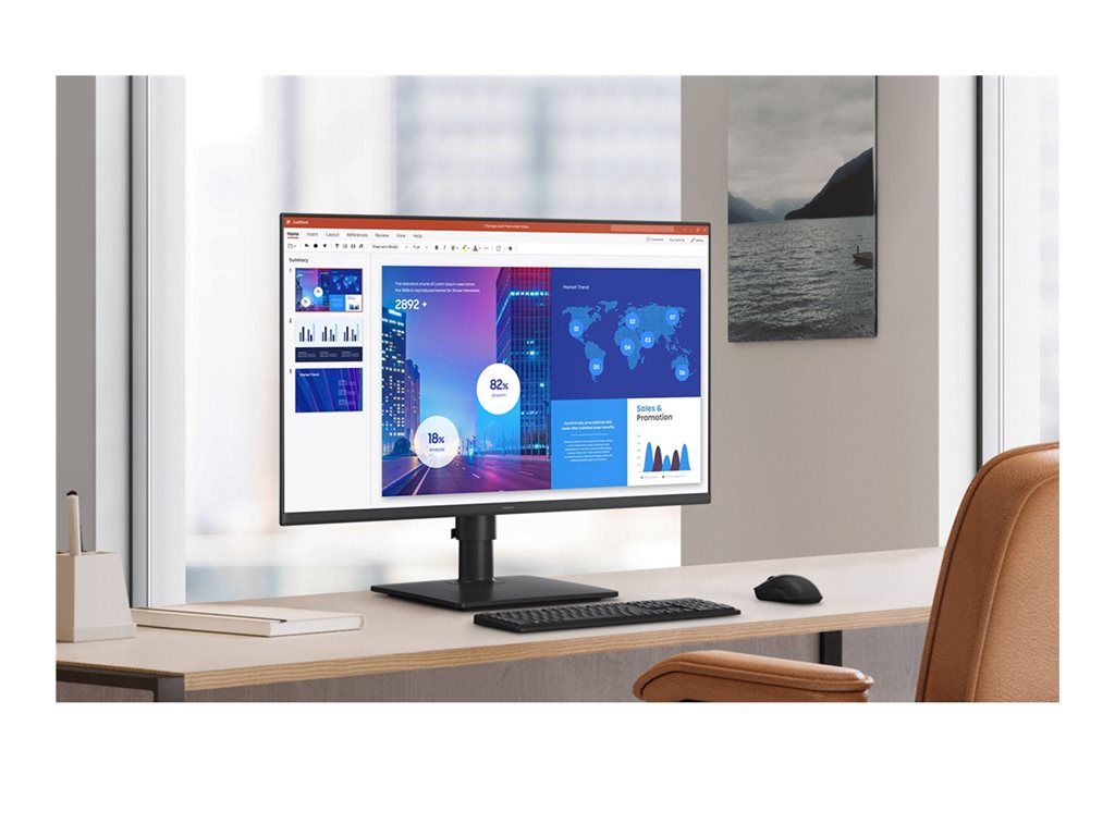 Samsung 24 Essential Monitor S4 - IPS Panel FHD Business Display | SAMSUNG S24D402GAN