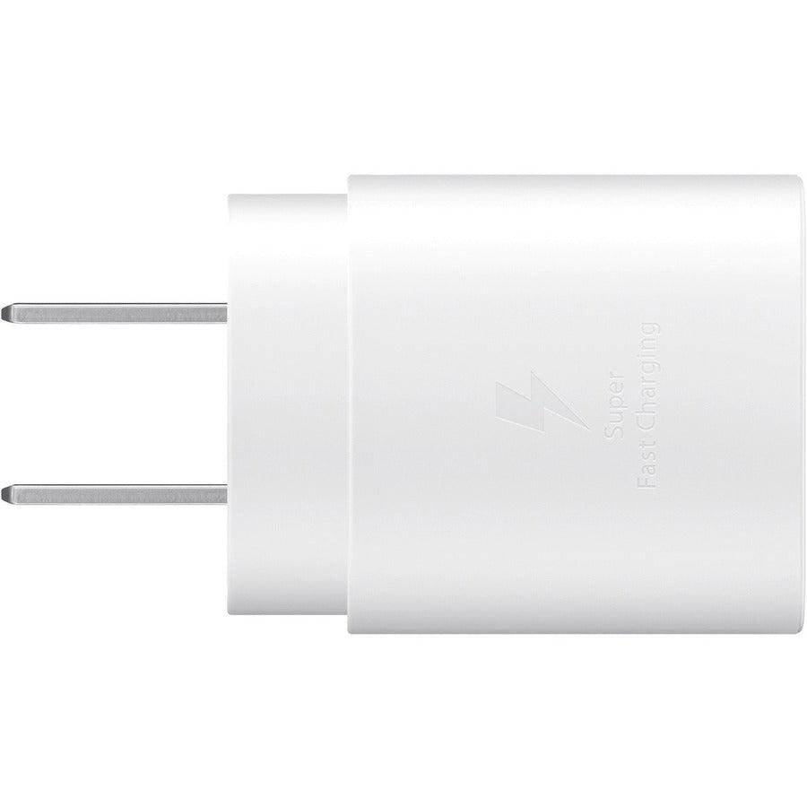 Samsung 25W USB-C Fast Charging Wall Charger, White
