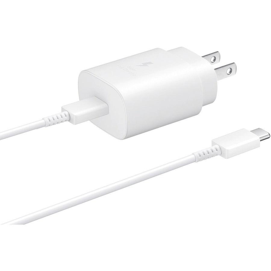 Samsung 25W USB-C Fast Charging Wall Charger, White