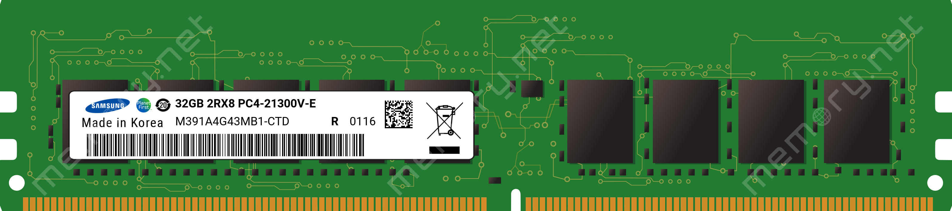 Samsung 32Gb Ddr4 Sdram Memory Module M391A4G43Mb1-Ctd