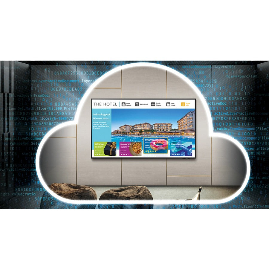 Samsung 43" HAU8000 Series 4K UHD Crystal Hospitality Display HG43AU800NFXZA