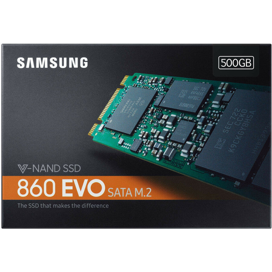 Samsung 860 EVO 500 GB Solid State Drive - M.2 2280 Internal - SATA (SATA/600) MZ-N6E500BW