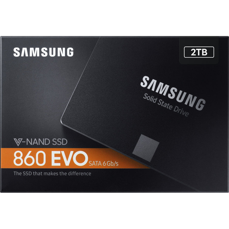 Samsung 860 EVO MZ-76E2T0BW 2 TB Solid State Drive - 2.5 Internal - SATA (SATA/600)"