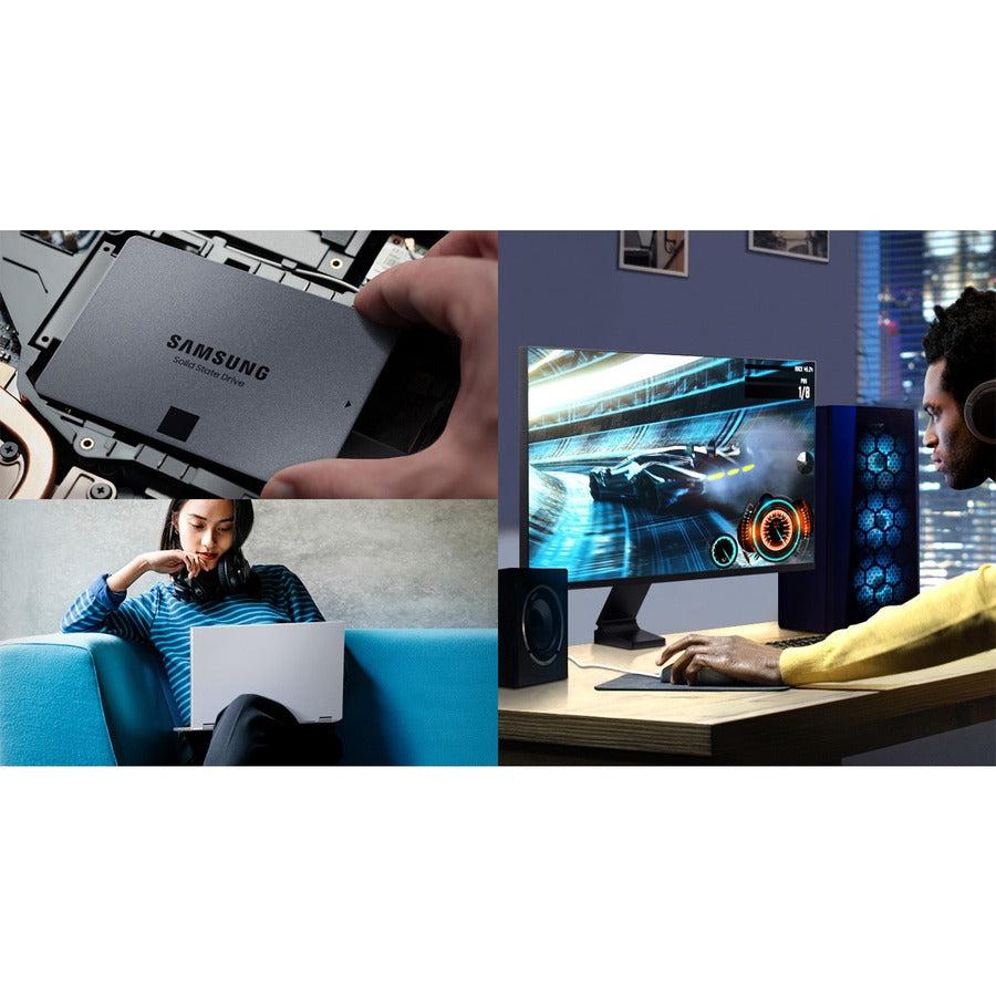 Samsung 870 Qvo Series 2.5" 2Tb Sata Iii Samsung 4-Bit Mlc V-Nand Internal Solid State Drive (Ssd) Mz-77Q2T0B/Am