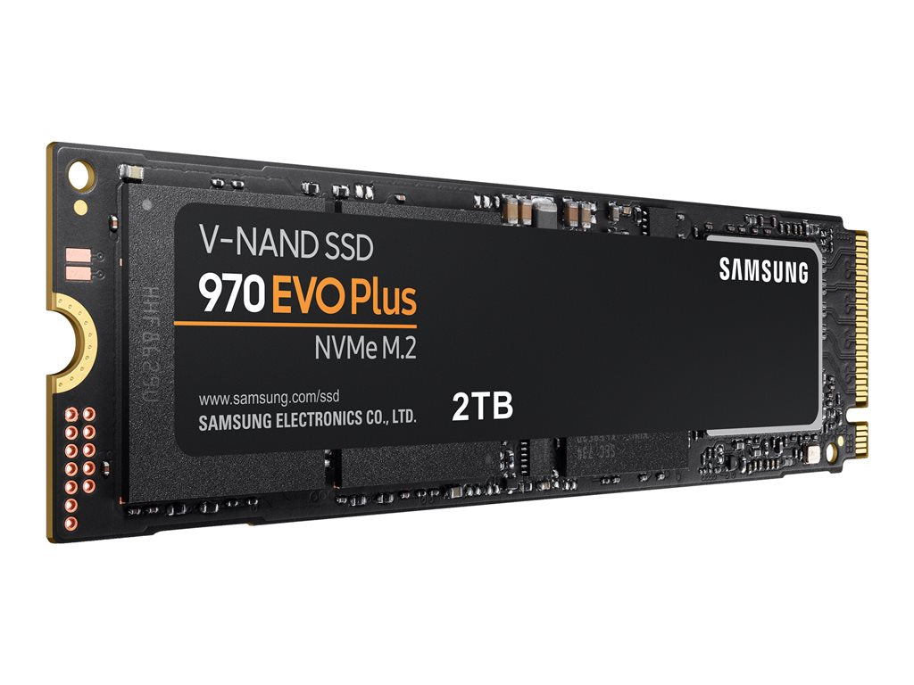 Samsung 970 EVO Plus MZ-V7S2T0 - SSD - encrypted - 2 TB - internal - M.2 2280 - PCIe 3.0 x4 (NVMe) - buffer: 2 GB -
