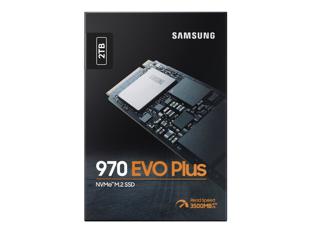 Samsung 970 EVO Plus MZ-V7S2T0BW - SSD - encrypted - 2 TB - internal - M.2 2280 - PCIe 3.0 x4 (NVMe) - buffer: 2 GB -