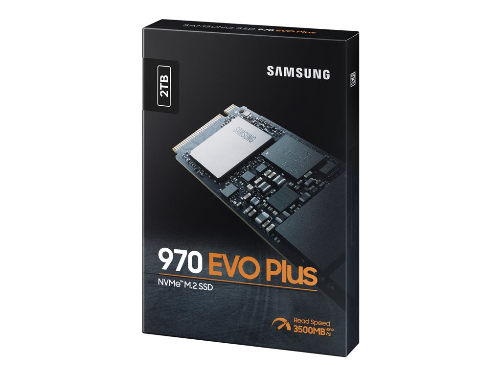 Samsung 970 EVO Plus MZ-V7S2T0BW - SSD - encrypted - 2 TB - internal - M.2 2280 - PCIe 3.0 x4 (NVMe) - buffer: 2 GB -