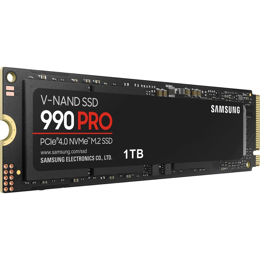 Samsung 990 PRO 1 TB Solid State Drive - M.2 2280 Internal - PCI Express NVMe (PCI Express NVMe 4.0 x4) MZ-V9P1T0B/AM