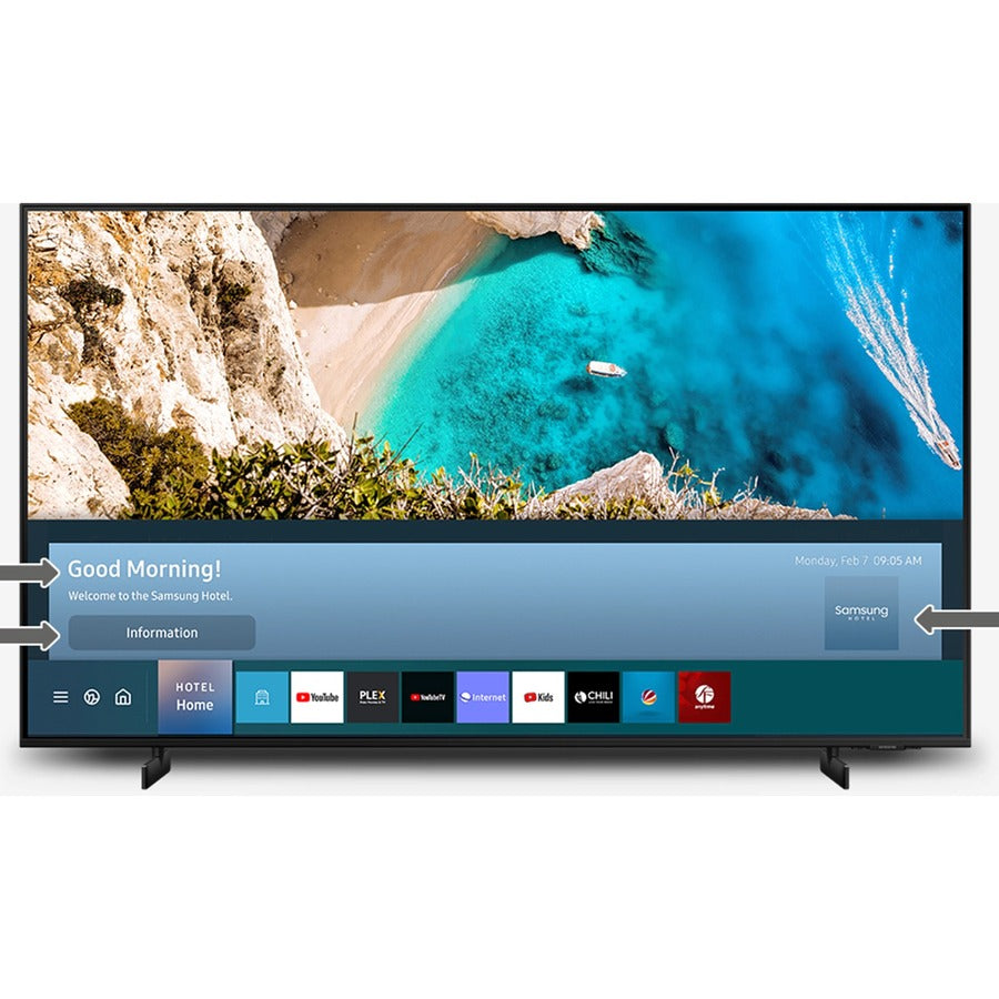 Samsung AU8000 HG55AU800NF 55 Smart LED-LCD TV - 4K UHDTV - Black" HG55AU800NFXZA
