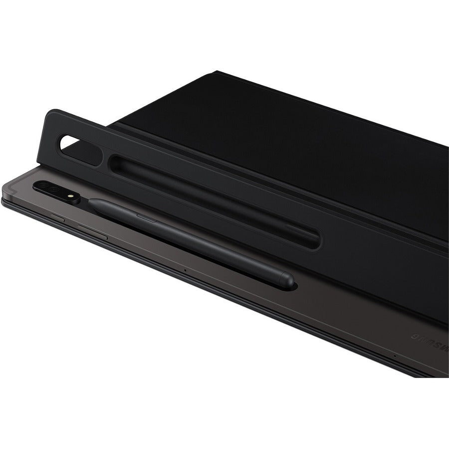 Samsung Book Cover Keyboard/Cover Case (Book Fold) Samsung Galaxy Tab S8 Ultra Tablet - Black EF-DX900UBEGUJ