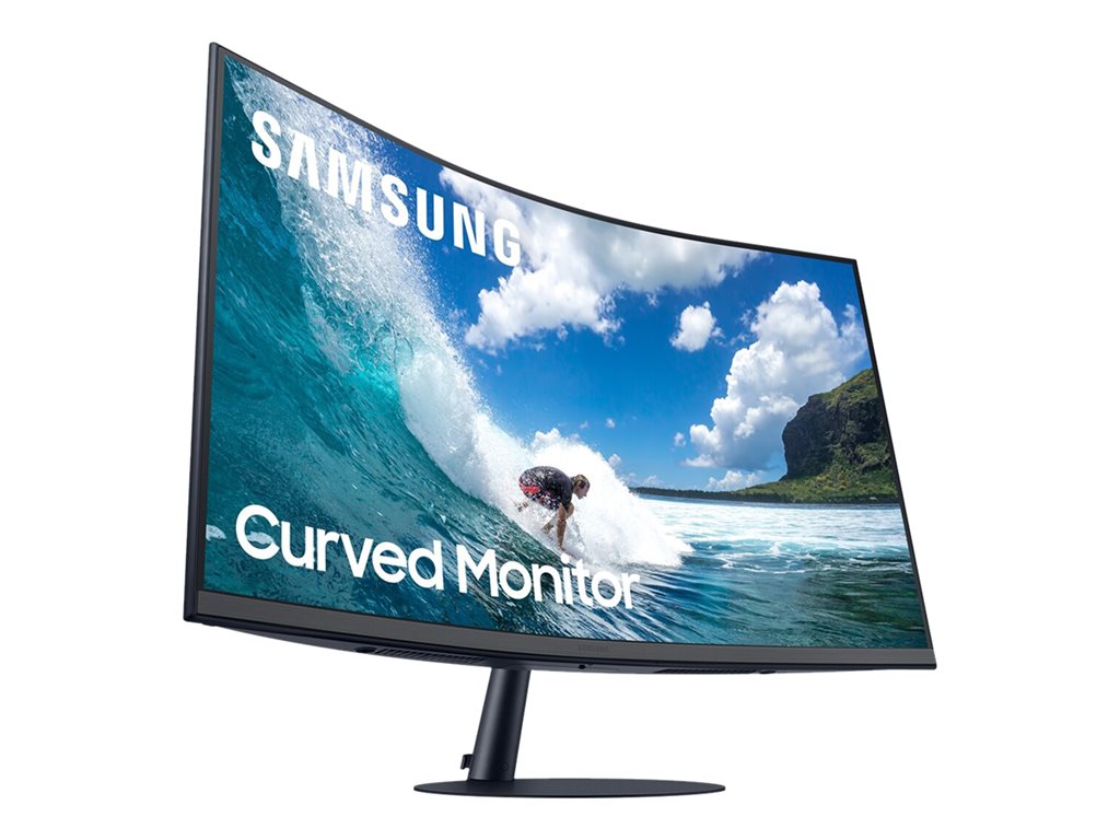 Samsung C32T550FDN - T55 Series - LED monitor - curved - 32 - 1920 x 1080 Full HD (1080p) @ 75 Hz - VA - 250 cd/mï¿½ -