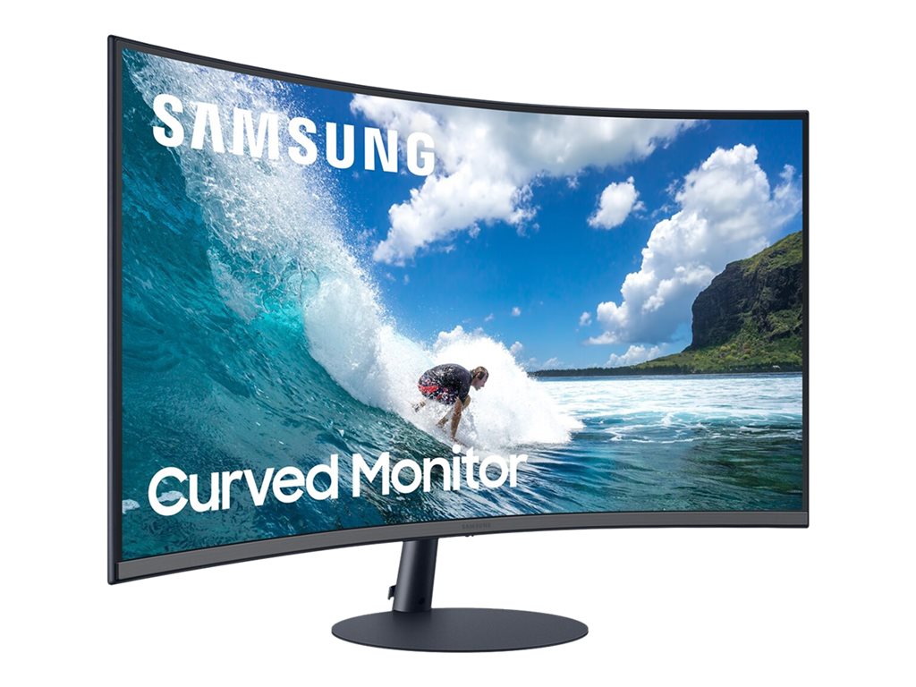 Samsung C32T550FDN - T55 Series - LED monitor - curved - 32 - 1920 x 1080 Full HD (1080p) @ 75 Hz - VA - 250 cd/mï¿½ -