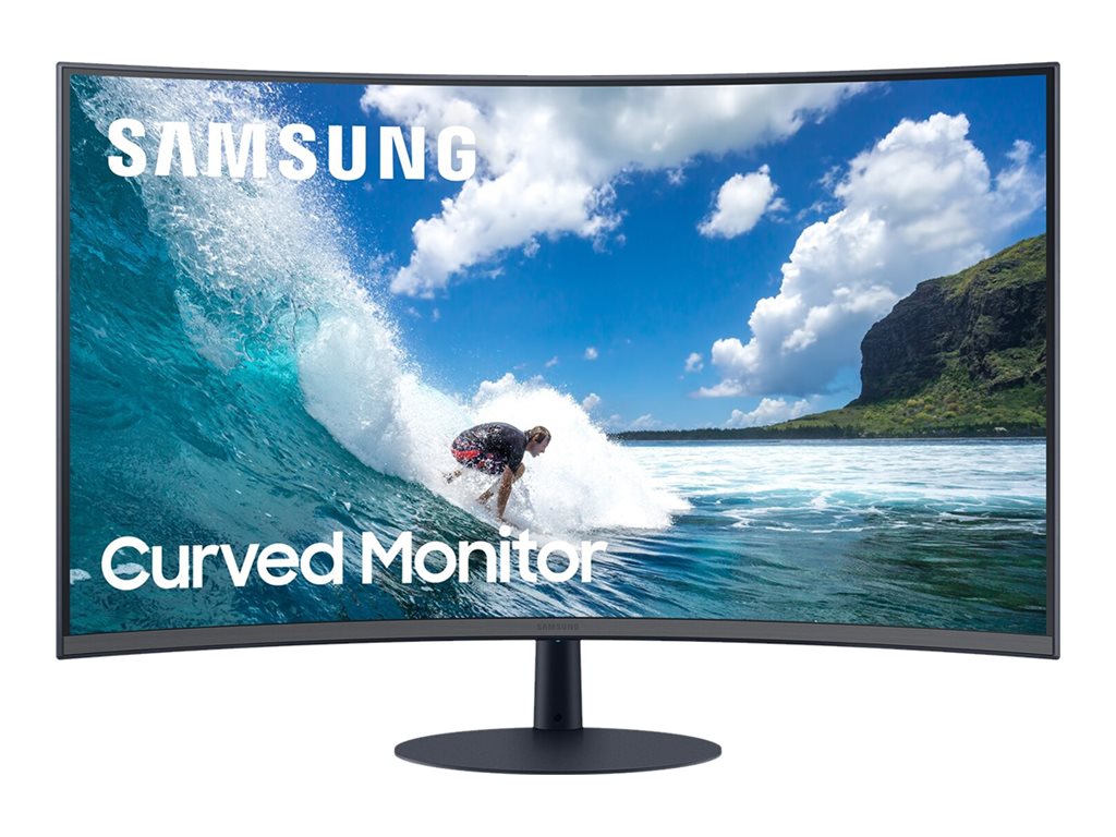 Samsung C32T550FDN - T55 Series - LED monitor - curved - 32 - 1920 x 1080 Full HD (1080p) @ 75 Hz - VA - 250 cd/mï¿½ -
