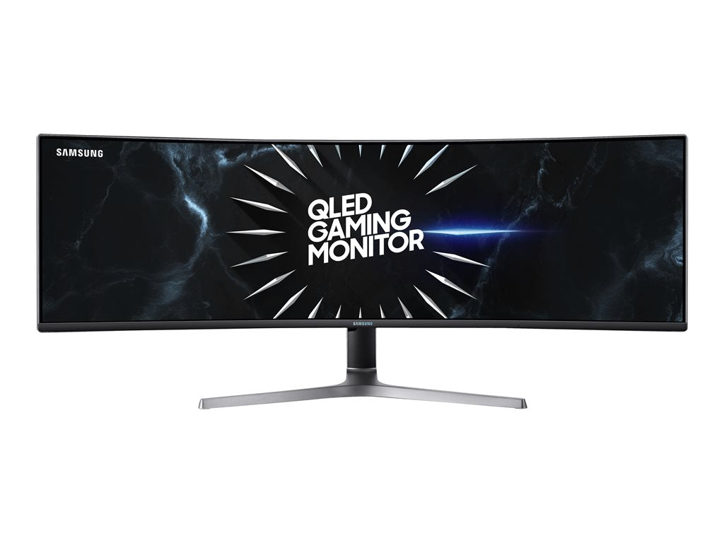 Samsung C49RG90SSN - CRG9 Series - QLED monitor - curved - 49 (48.8" viewable) - 5120 x 1440 Dual Quad HD @ 120 Hz - VA