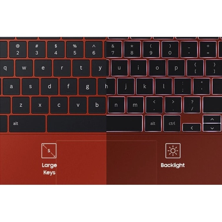 Samsung Chromebook 2 Xe530Qda-Ka2Us Notebook 33.8 Cm (13.3") Touchscreen Full Hd Intel® Celeron® 4 Gb Lpddr3-Sdram 64 Gb Flash Wi-Fi 6 (802.11Ax) Chrome Os Red