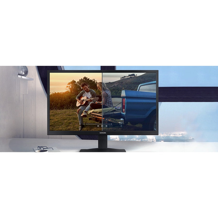 Samsung Essential S24A338NHN 24 Class Full HD LCD Monitor - 16:9 - Black" LS24A338NHNXZA