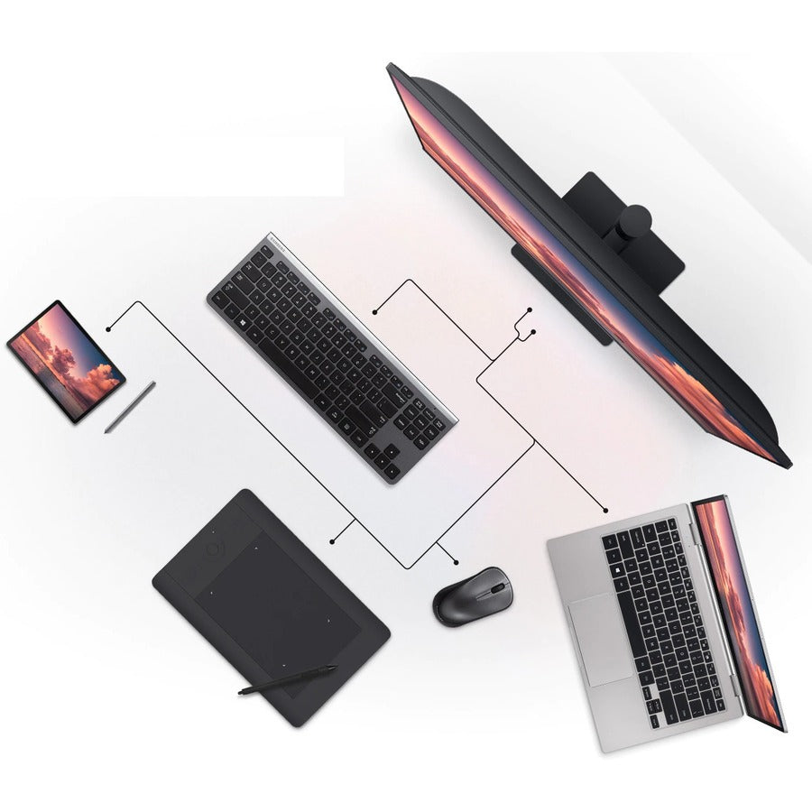 Samsung F32TU874VN 32 Class 4K UHD LCD Monitor - 16:9 - Dark Blue Gray" LF32TU874VNXGO