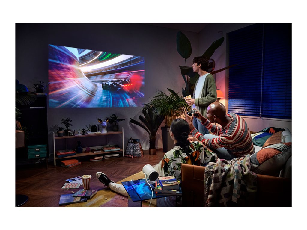Samsung Freestyle 2nd Gen SP-LFF3CLAXXZA - Portable Gaming Projector with Smart TV | TecISoft
