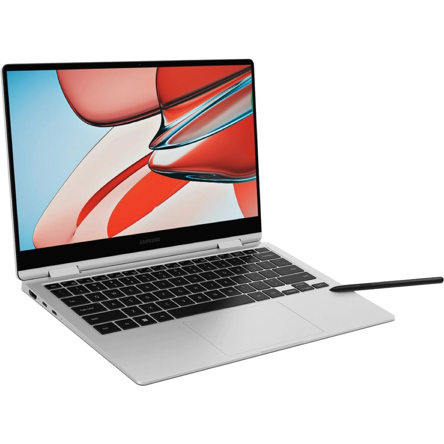 Samsung Galaxy Book3 360 NP734QFG-KB1US 13.3" Touchscreen Convertible 2 in 1 Notebook - Full HD - 1920 x 1080 - Intel Core i7 13th Gen i7-1360P 2.20 GHz - Intel Evo Platform - 16 GB Total RAM - 16 GB On-board Memory - 512 GB SSD - Silver