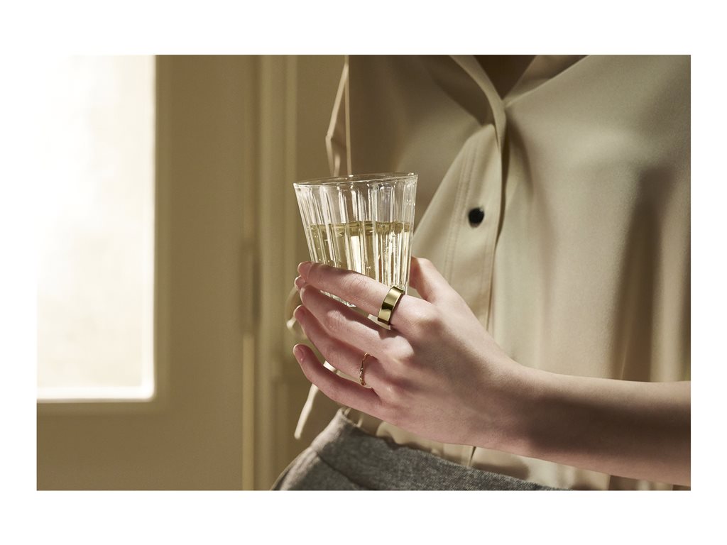 Samsung Galaxy Ring - 12 - smart ring - 8 MB - Bluetooth - 0.11 oz - titanium gold