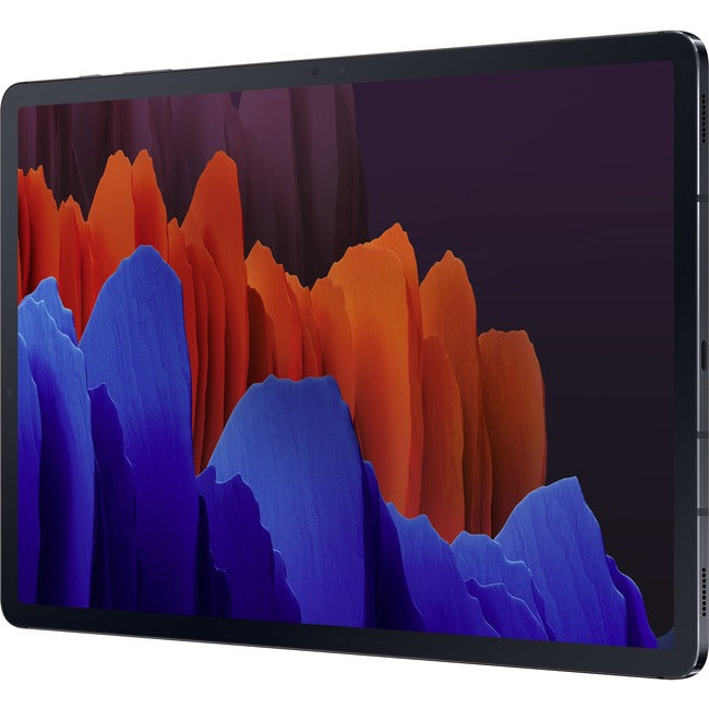 Samsung Galaxy Tab S7+ SM-T970 Tablet - 12.4 WQXGA+ - Qualcomm Snapdragon 865 Plus - 8 GB - 256 GB Storage - Android 10 - Mystical Black" SM-T970NZKEXAR