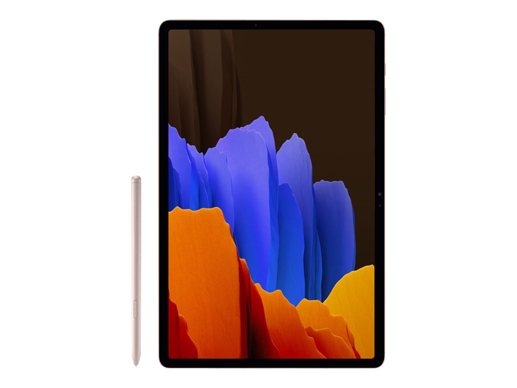 Samsung Galaxy Tab S7+ - Tablet - Android 13 - 128 GB - 12.4 Super AMOLED (2800 x 1752) - microSD slot - mystic bronze"