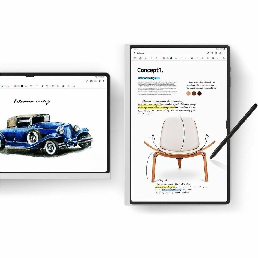 Samsung Galaxy Tab S9 Ultra NotePaper Screen Panel White - For LCD Tablet