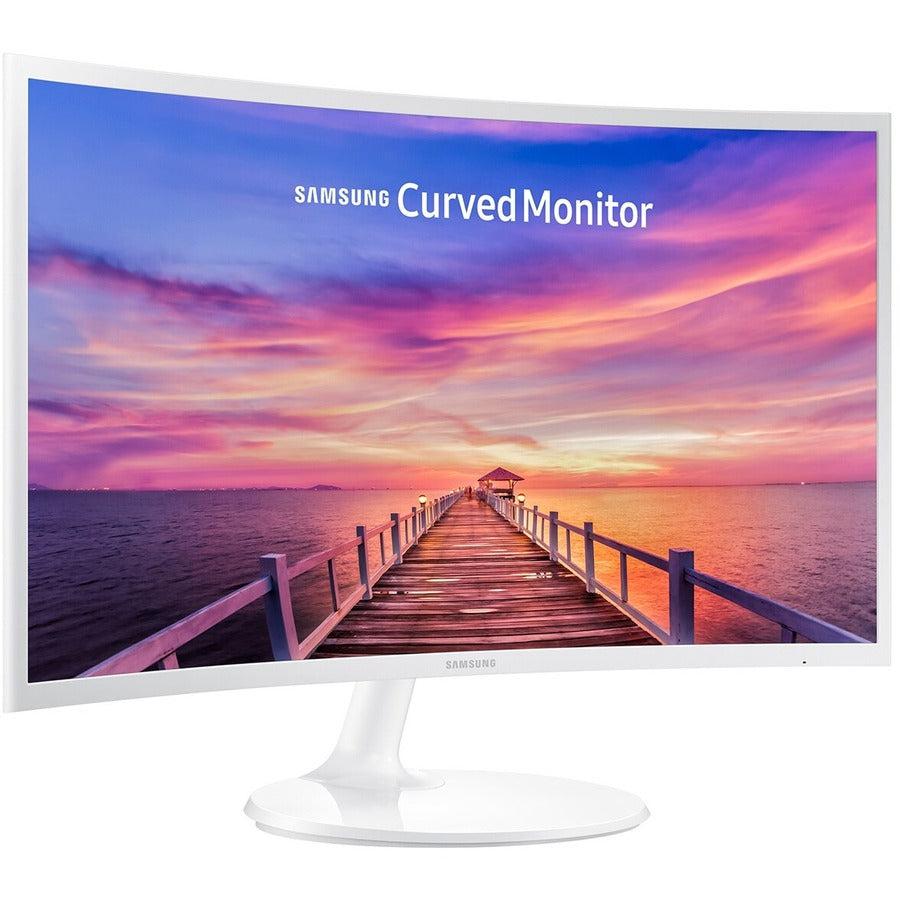 Samsung Lc27F391Fhnxza 27-Inch Curved Monitor (Super Slim Design),White Glossy