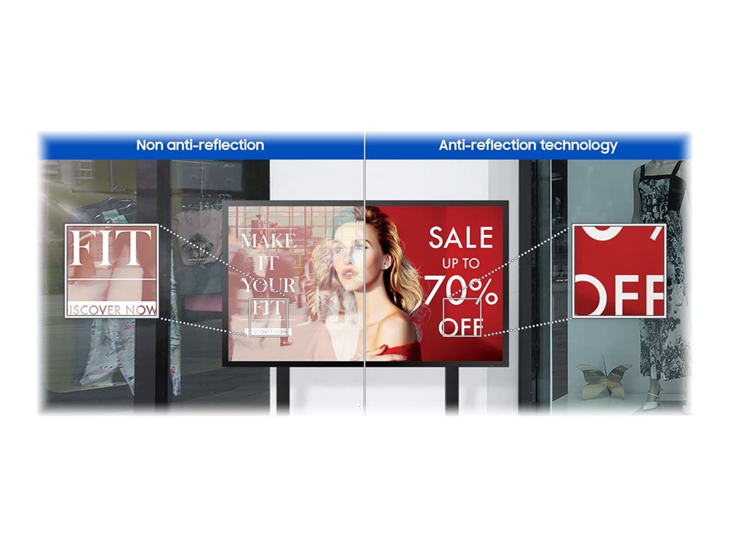 Samsung OH55A-S2 - 55 Diagonal Class LED-backlit LCD display - digital signage outdoor - full sun 1920 x 1080"