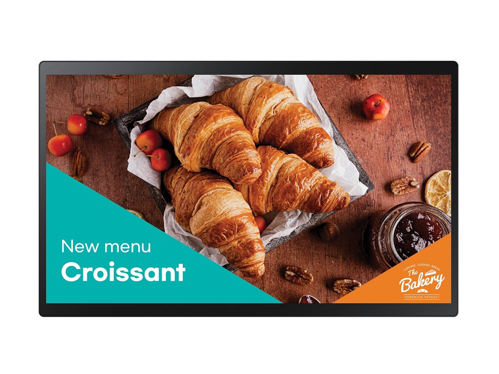 Samsung QB24C-T - 24 Diagonal Class (23.8" viewable) - QBC-T Series LED-backlit LCD display - interactive digital signage - with