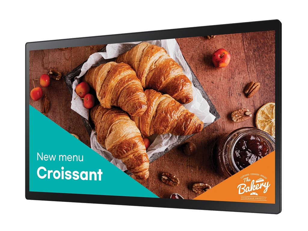 Samsung QB24C-T - 24 Diagonal Class (23.8" viewable) - QBC-T Series LED-backlit LCD display - interactive digital signage - with