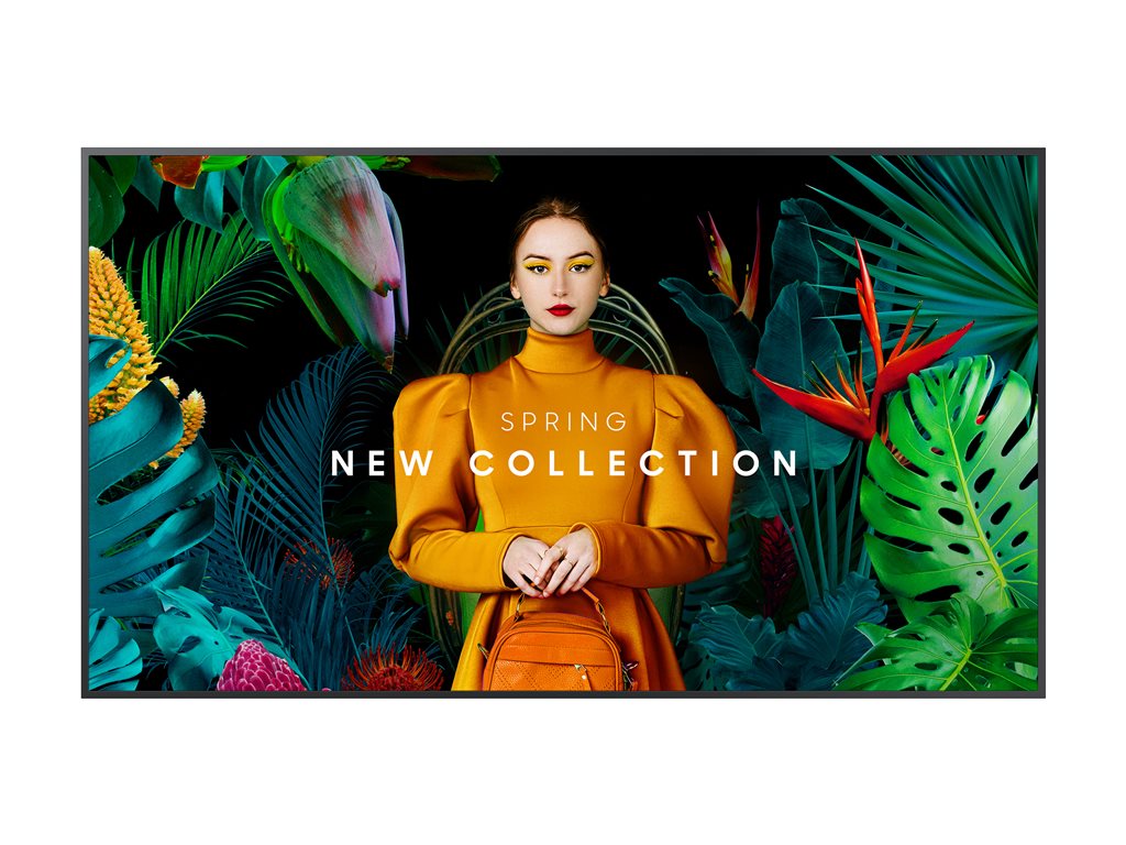 Samsung QB55C-N - 55 Diagonal Class QBC Series LED-backlit LCD display - Crystal UHD - digital signage - Tizen OS - 4K UHD (2160p)