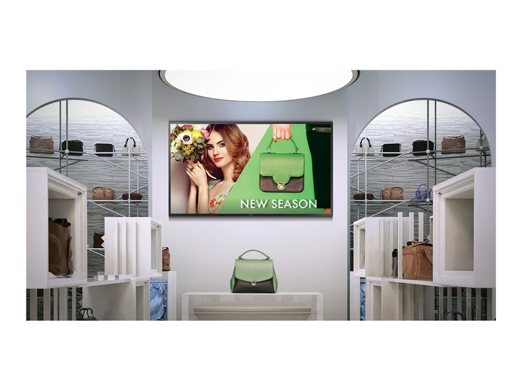 Samsung QB65C - 65 Diagonal Class QBC Series LED-backlit LCD display - Crystal UHD - digital signage - Tizen OS - 4K UHD (2160p)