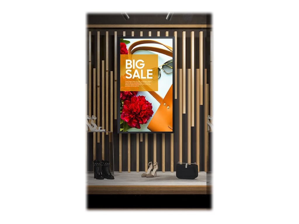 Samsung QM55B-T - 55 Diagonal Class (54.6" viewable) - QMB-T Series LED-backlit LCD display - digital signage - with touchscreen