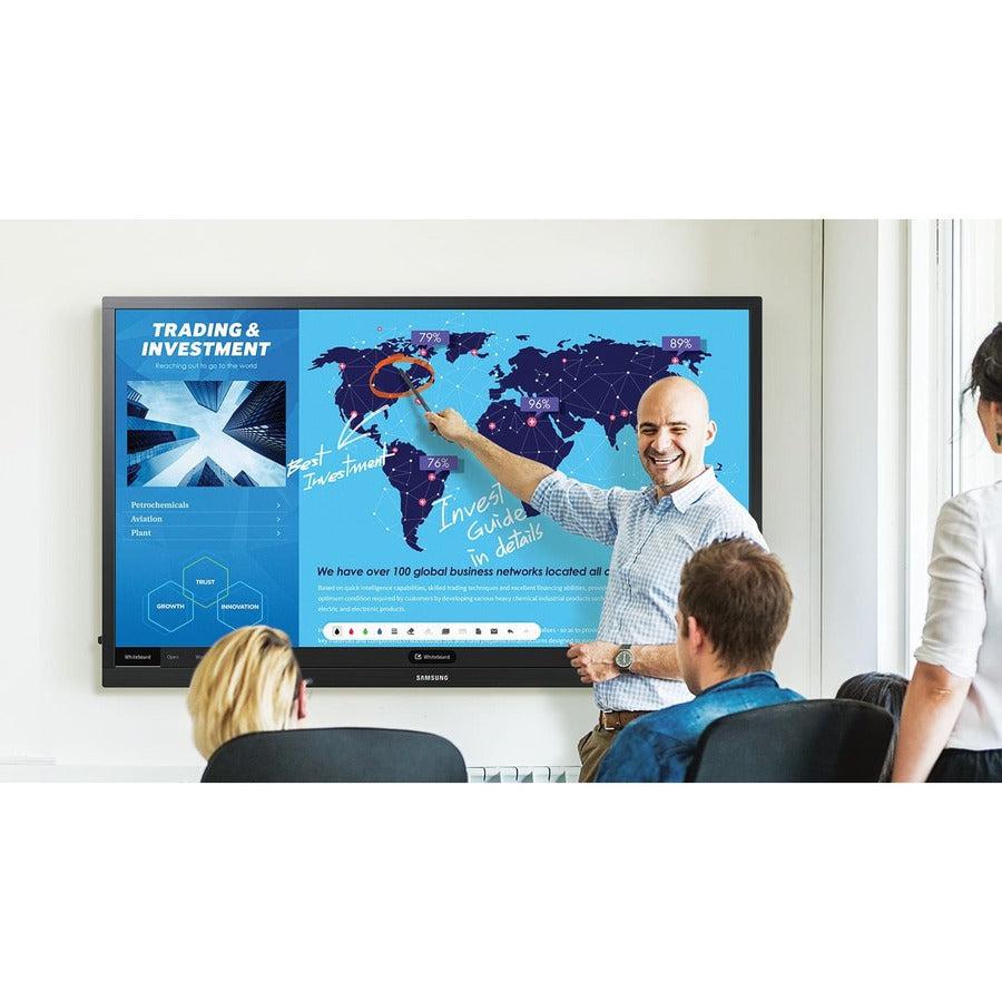 Samsung Qb75N-W Interactive Whiteboard 190.5 Cm (75") 3840 X 2160 Pixels Black