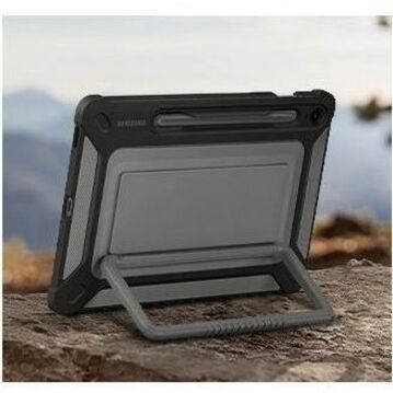 Samsung Rugged Carrying Case Samsung Galaxy Tab S9 FE Tablet Stylus - Black - Drop Resista