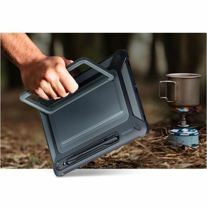 Samsung Rugged Carrying Case for 11" Samsung Galaxy Tab S9 Tablet, Stylus - Black - Bump