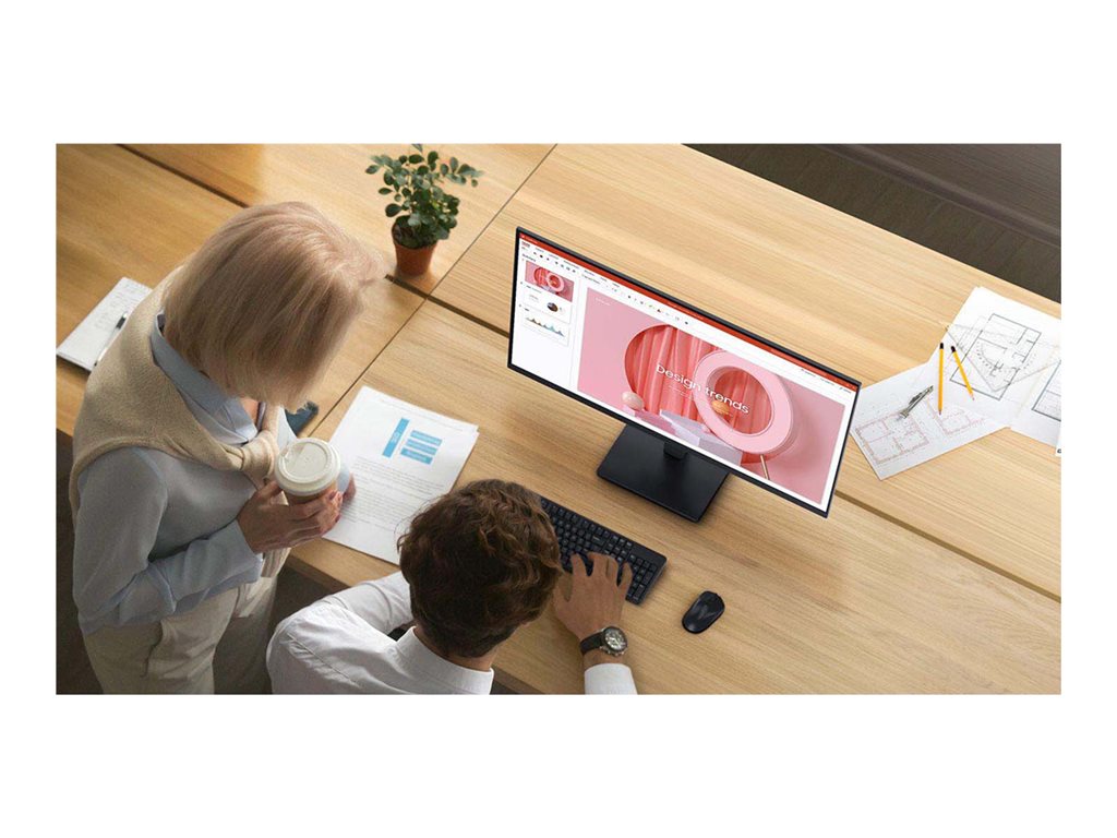 Samsung S24D304GAN - S30GD Series - LED monitor - 24 - 1920 x 1080 Full HD (1080p) @ 100 Hz - IPS - 250 cd/mï¿½ - 1000:1 - 5