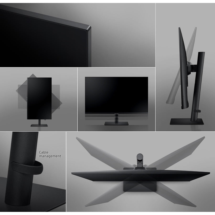 Samsung S27A600UUN 27 Class WQHD LCD Monitor - 16:9 - Black" LS27A600UUNXGO