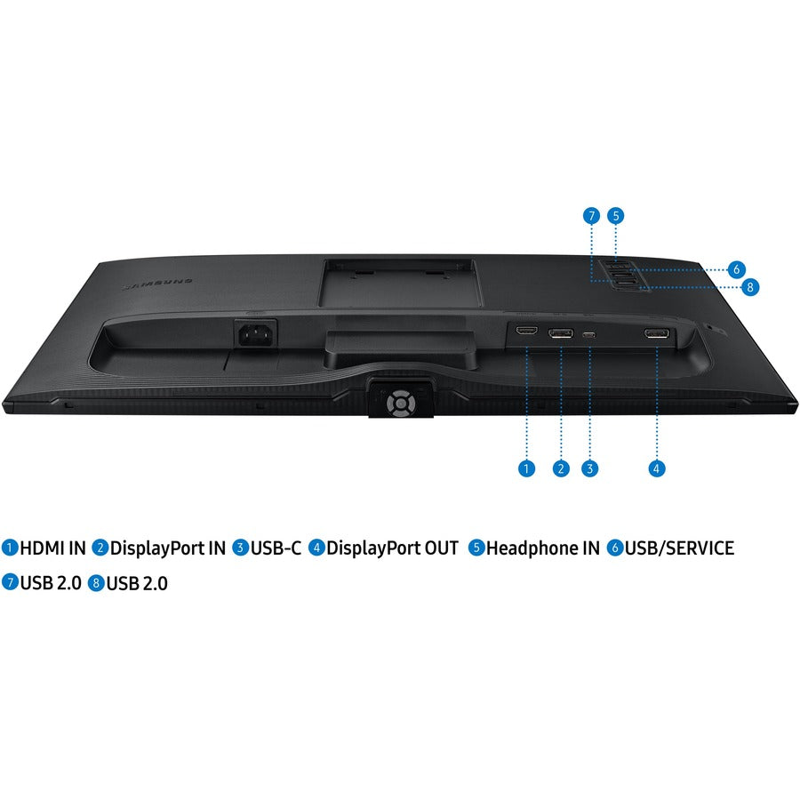 Samsung S27A600UUN 27 Class WQHD LCD Monitor - 16:9 - Black" LS27A600UUNXGO