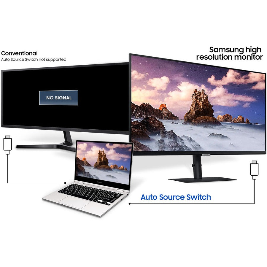 Samsung S27A600UUN 27 Class WQHD LCD Monitor - 16:9 - Black" LS27A600UUNXGO