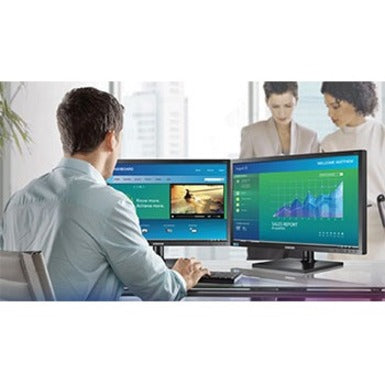 Samsung S27R650FDN 27 Class Full HD LCD Monitor - 16:9 - Dark Blue Gray"