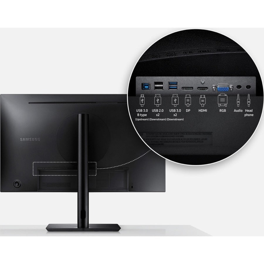 Samsung S27R650FDN 27 Class Full HD LCD Monitor - 16:9 - Dark Blue Gray"