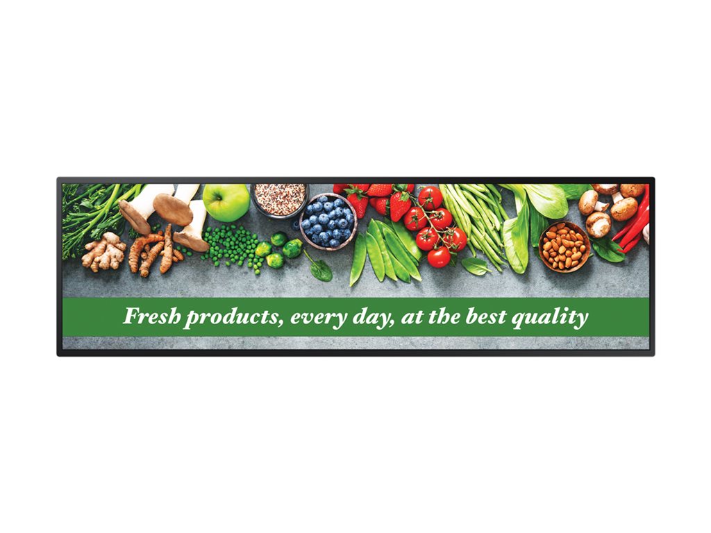 Samsung SH37C - 37 Diagonal Class SHC Series LED-backlit LCD display - digital signage - Tizen OS 1920 x 540 - black"