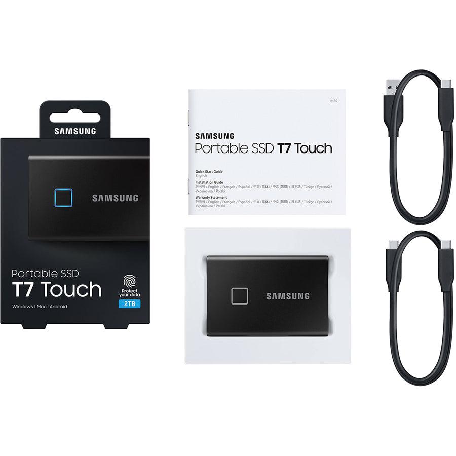 Samsung T7 Touch 2Tb Usb 3.2 Portable Solid State Drive