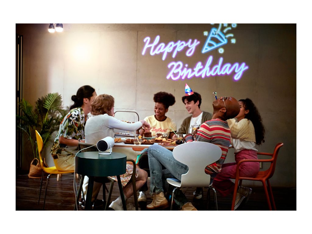 Samsung The Freestyle SP-LFF3CLAX - 2nd Generation - DLP projector - LED - portable - 230 ANSI lumens - Full HD (1920 x 1080) SP-LFF3CLAXXZA