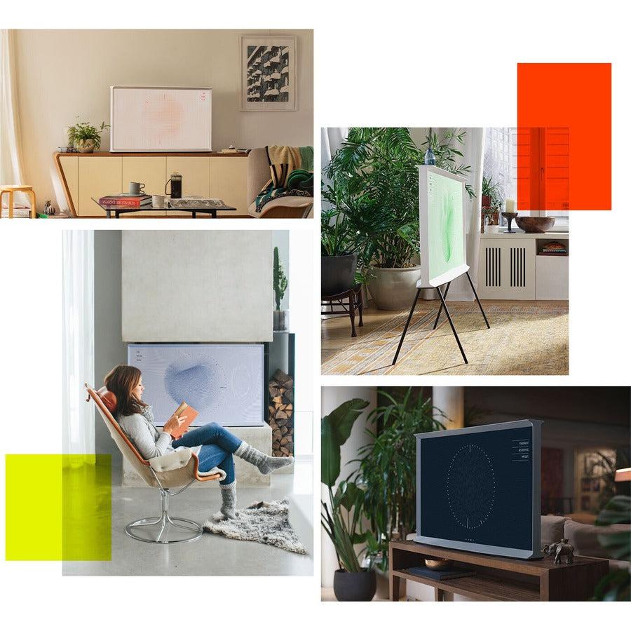 Samsung The Serif QN55LS01BAF 54.6" Smart LED-LCD TV 2022 - 4K UHDTV - Cloud White, Black