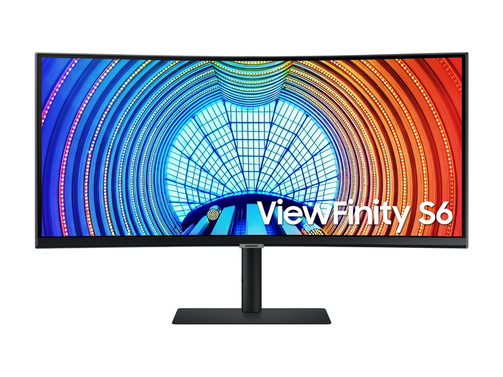 Samsung ViewFinity S6 S34C654VAN - S65VC Series - LED monitor - curved - 34 - 3440 x 1440 UWQHD @ 100 Hz - VA - 350 cd/mï¿½ -