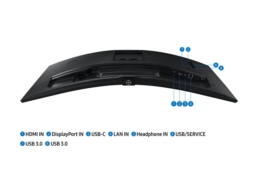 Samsung ViewFinity S6 S34C654VAN - S65VC Series - LED monitor - curved - 34 - 3440 x 1440 UWQHD @ 100 Hz - VA - 350 cd/mï¿½ -